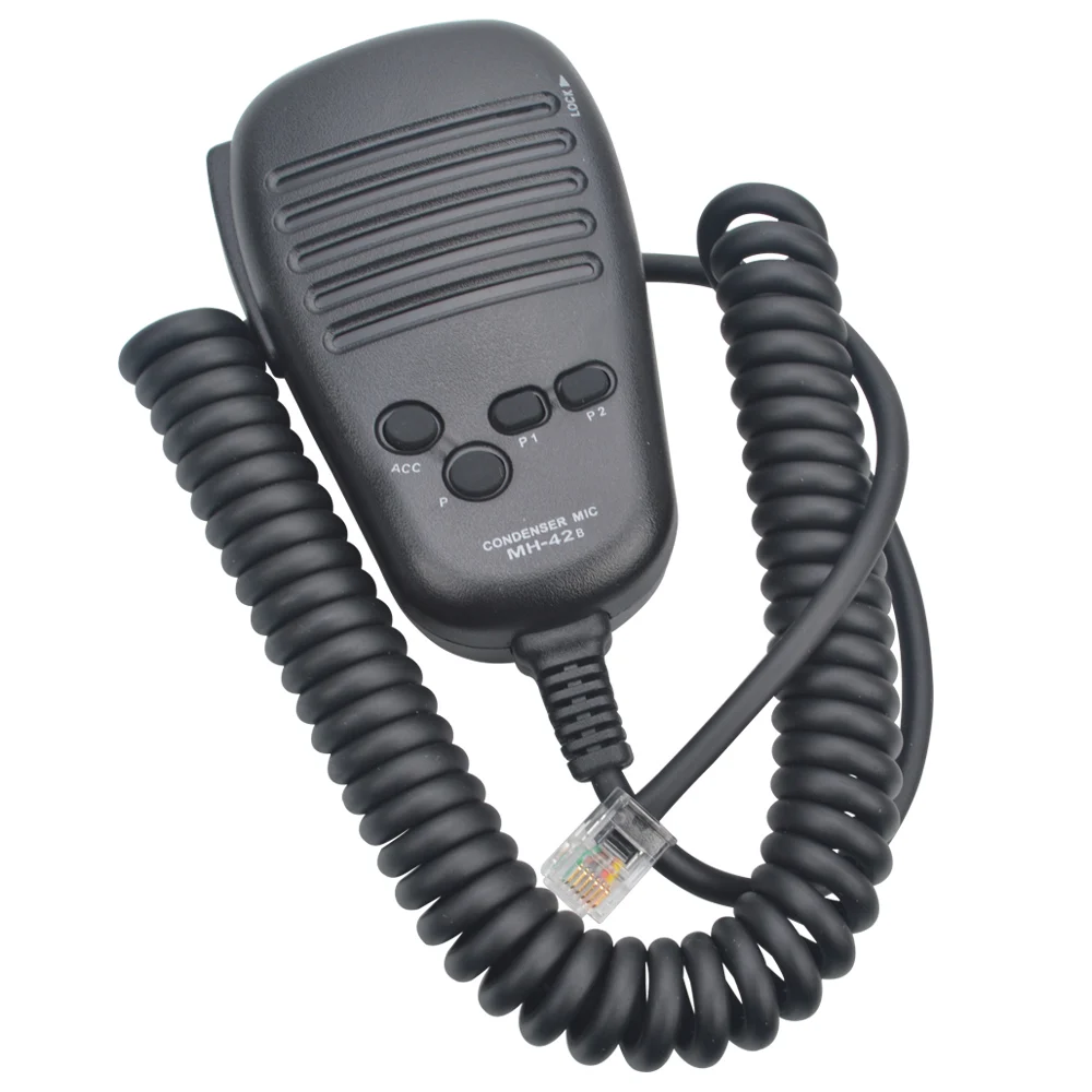 Microfono A Condensatore Walkie Talkie Microfono A Mano Standard Mh-42B6J Per Yaesu Ftm-200De Ft-1807M Ft-1900R Ft-2800 Ft-7800 Ft-8900