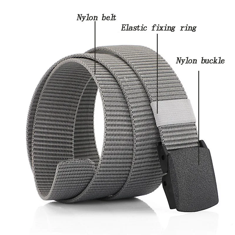 Mens Nylon Webbing Belts Canvas Casual Fabric Tactical Belt High Quality Accessories Military Jeans Army Waist Strap HB041 - Image 3
