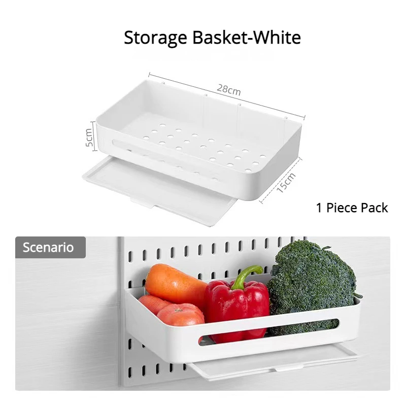 Multi-Functional Pegboard Wall Organizer with Shelves