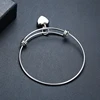 Cremation Jewelry Bracelet for Ashes Stainless Steel Heart Urn Bangles for Ashes Heart Memorial Keepsake Jewelry with Funnel Kit 4