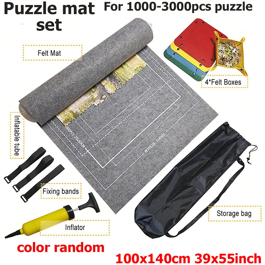 Deluxe Puzzle Storage Scroll Mat for Adult Puzzles, Fits 1500-3000 Pieces