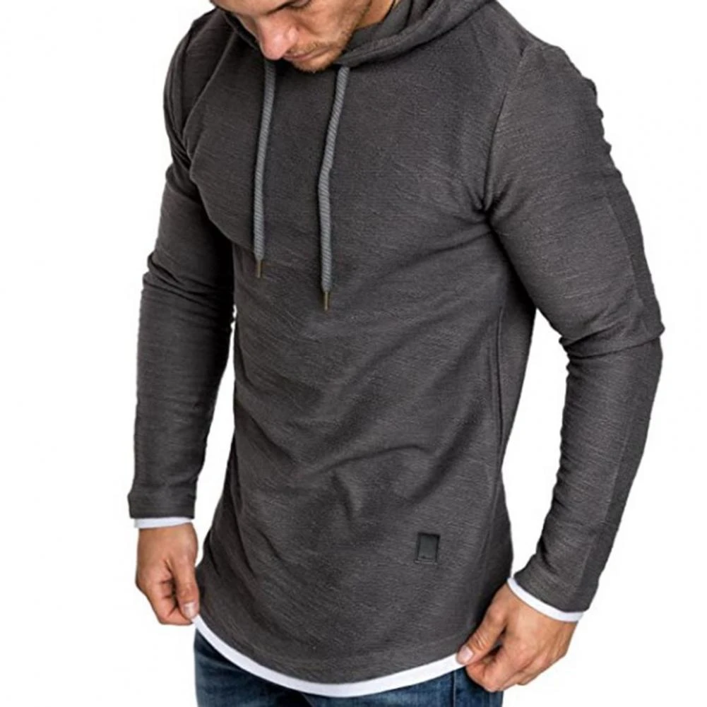 Men's Sweatshirt Slim Fit Long Sleeve Solid Color Drawstring Pullover Hoodie Fake Two Piece Autumn Winter Hooded Sweatshirt|Hoodies & Sweatshirts| - AliExpress men-s-sweatshirt-slim-fit-long-sleeve-solid-color-drawstring-pullover-hoodie-fake-two-piece-autumn-winter-hooded-sweatshirt-hoodies-sweatshirts-aliexpress
