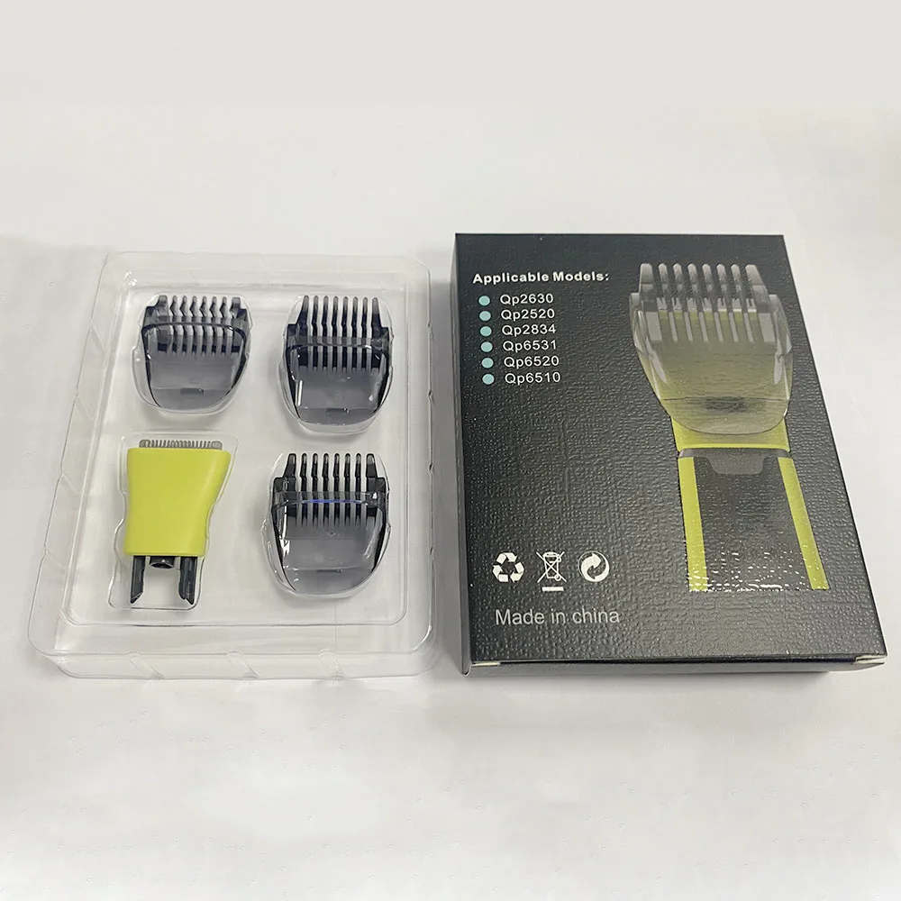 Lot de 5 têtes de rechange pour rasoir Philips, style nouveau, avec peigne de coupe pour barbe._voghion.com
