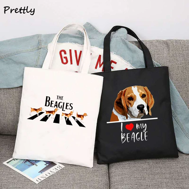 Keep Calm & Walk Beagle Dog Lovers Funny Shopping Tote Bag For Life –  Print4u