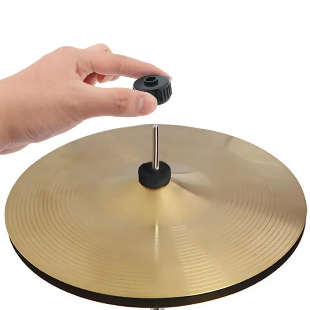 9pcs Black Plastic Quick Release Cymbal Nuts for 8mm Threaded Cymbal Stands Percussion Replacement Kitparts Cymbals Mate Nuts