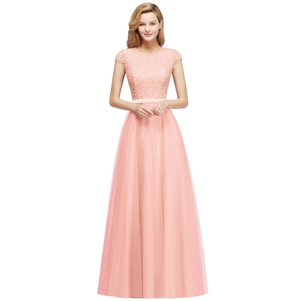 Satin Wedding Dress Bridesmaid Dresses Lace Silver Long Bridesmaid Dresses Elegant Tulle Evening Gowns Formal Party Prom