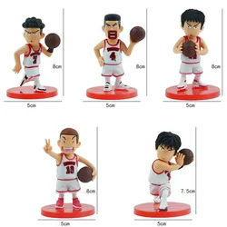 Slam Dunk Basketball Team Doll Set - Handmade Ornaments and Car Decorations (5 Pieces) (A)