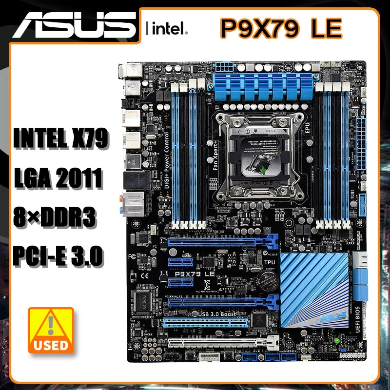 Asus P9x79 Le Mining Motherboard Lga 2011ddr3 Ram Pci-e 3.0 Sata Ii Usb3.0  Intel X79 Placa-mãe Core I7 -3930k Intel Xeon E5-2630 - Motherboards -  AliExpress