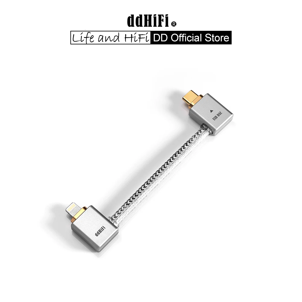 Dd ddhifi mfi09lライトニングからUSB-Cケーブル、l字型otg