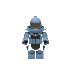 WW2 Military Building Block Set: Soldier Figures with Mini Camouflage and EOD Gear (PD039)
