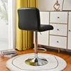 Pu Leather Bar Chair Cover Elastic All-inclusive Office Chair Slipcovers Waterproof Short Back Chairs Protector Case Home Decor 5