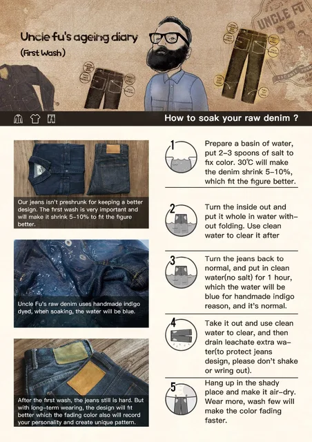 Black Denim Soaking Jeans In Salt Water Maden Casual Washed Jeans