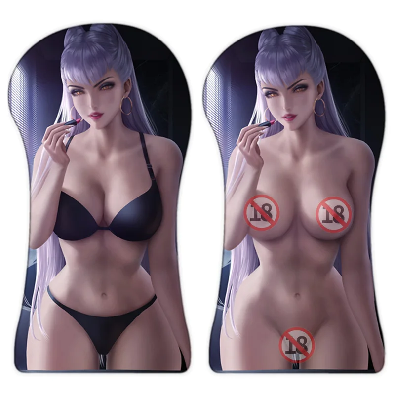 

League of Legends Evelynn Sexy Whole Body 3D Large Mouse Pad Creative Arm Wrist Rest Anime Ass Oppai Mousepad