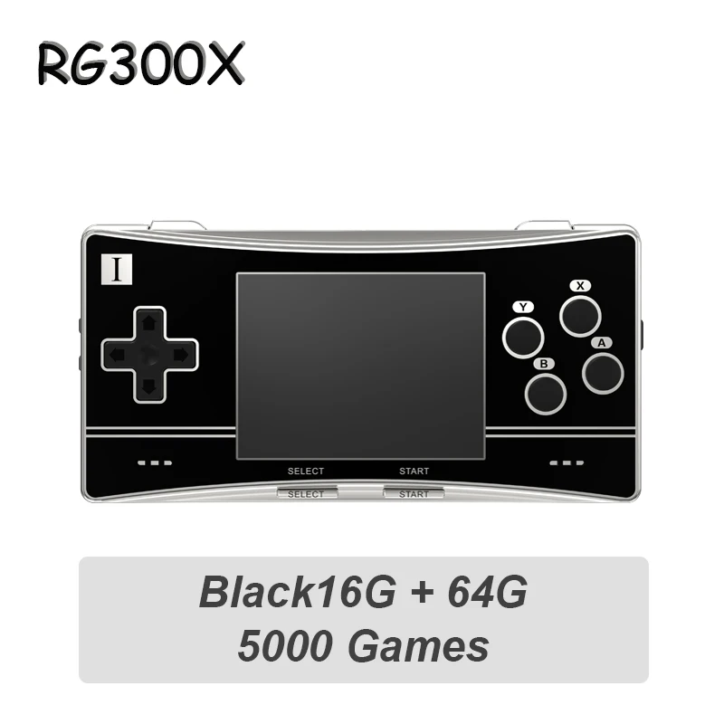 rg300x anbernic 黒 ANBERNIC RG300X Handheld Game Console 3.0 inch IPS Screen