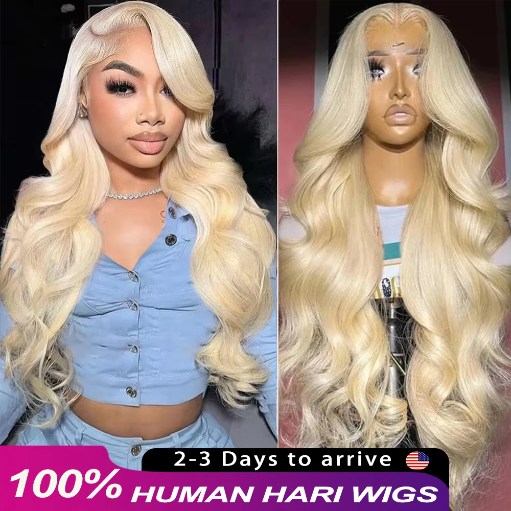 250% 40 Inch 613 Blonde Bone Straight Human Hair Wig Pre Plucked 13x6 Body Wave HD Lace Front Lace Frontal Wig Human Hair Wigs 2