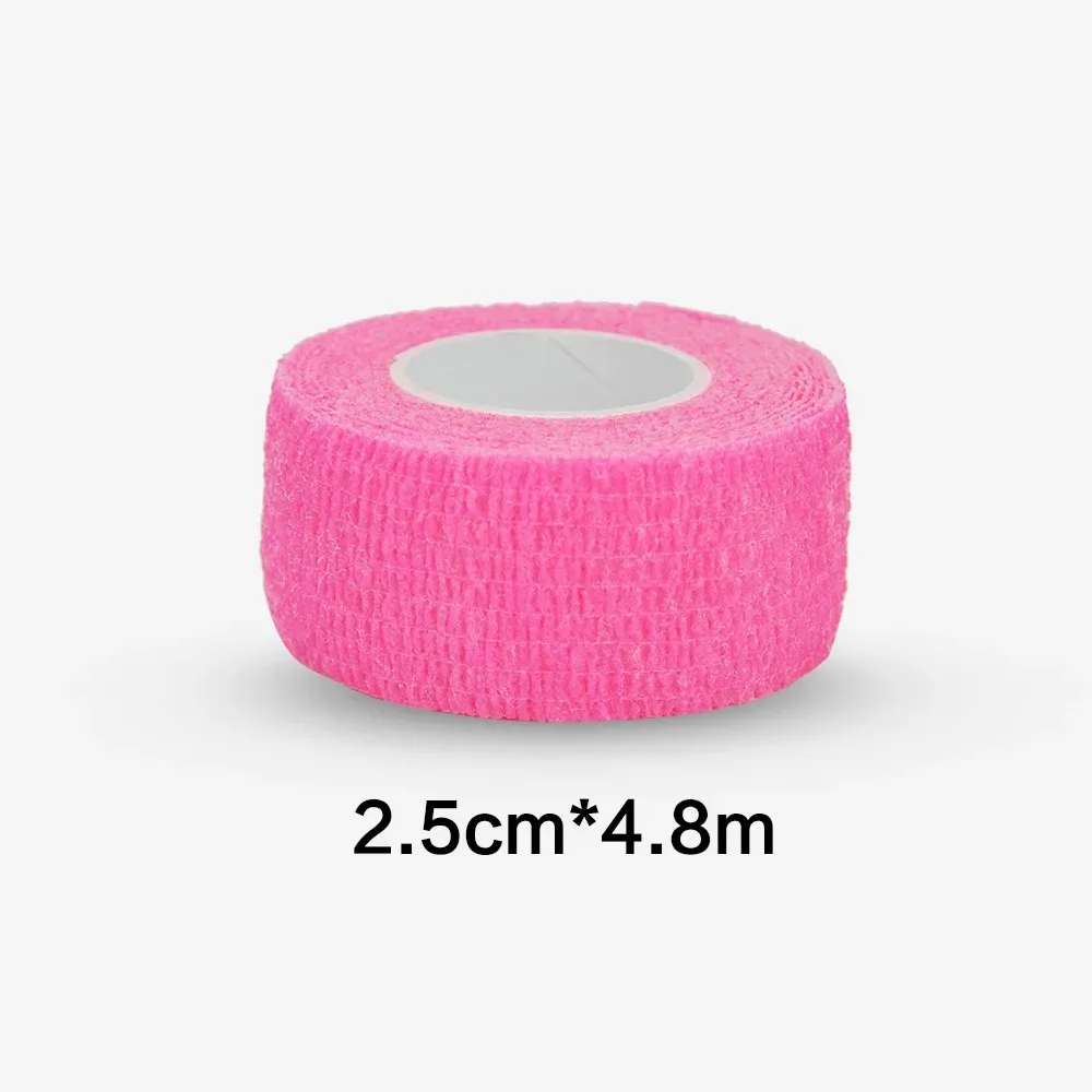 Self Adherent Cohesive Bandage Wrap Stretch Non Woven Self Adhesive Tape - light pink Colour Athletic Elastic Bandage