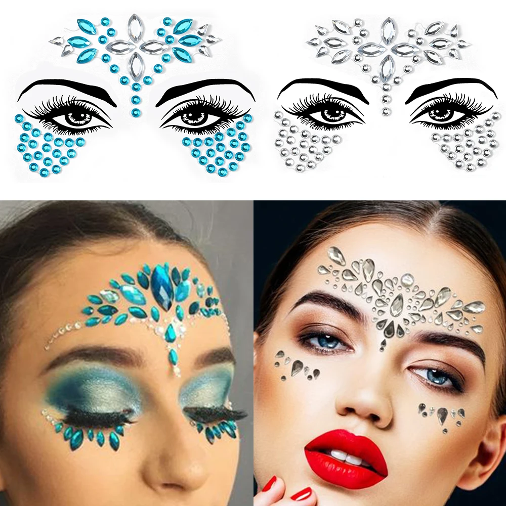 Adesivi Con Strass E Cristalli Acrilici - 325 Pezzi Autoadesivi Per Trucco, Unghie, Vestiti E Fai Da Te - Varie Dimensioni 3-6 Mm