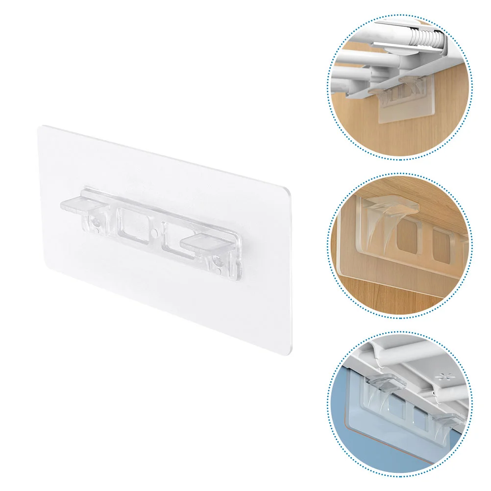 8 Pcs Wardrobe Partition Holder Baby Gate Extender Adhesive Hook Extension Cat Door Pvc for Doorway Shelf Support