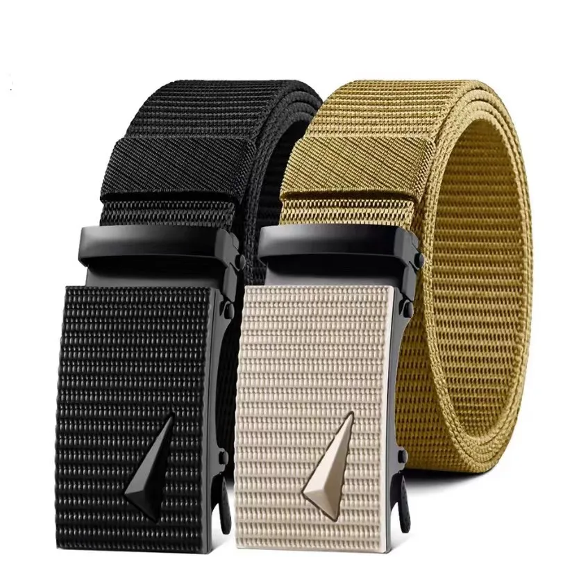 

Nylon Canvas Breathable Military Tactical Men Waist Belt With Plastic Black Buckle