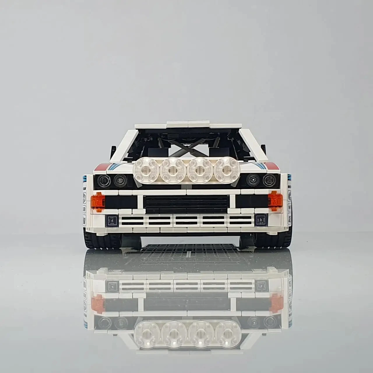 MOC 스피드 챔피언 델타 인테그레 랠리 레이싱 카 드라이버 빌딩 블록, DIY 조립 모델 장난감 브릭, 성인 어린이 선물