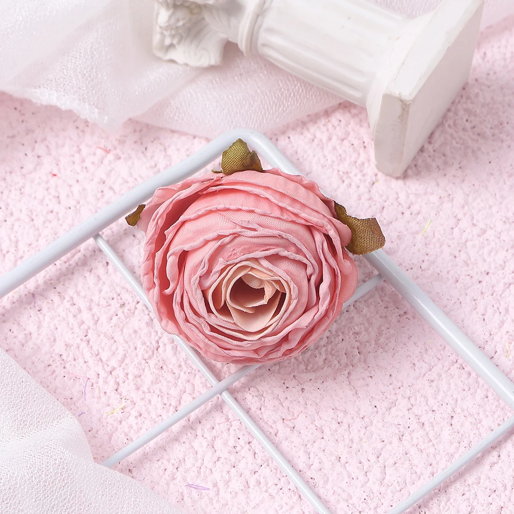 3/5 Stück künstliche Rosen Seide simulierte Blumen Raum dekoration Garten Hochzeit Dekor DIY künstliche Blume Haar Zubehör – Detail 9