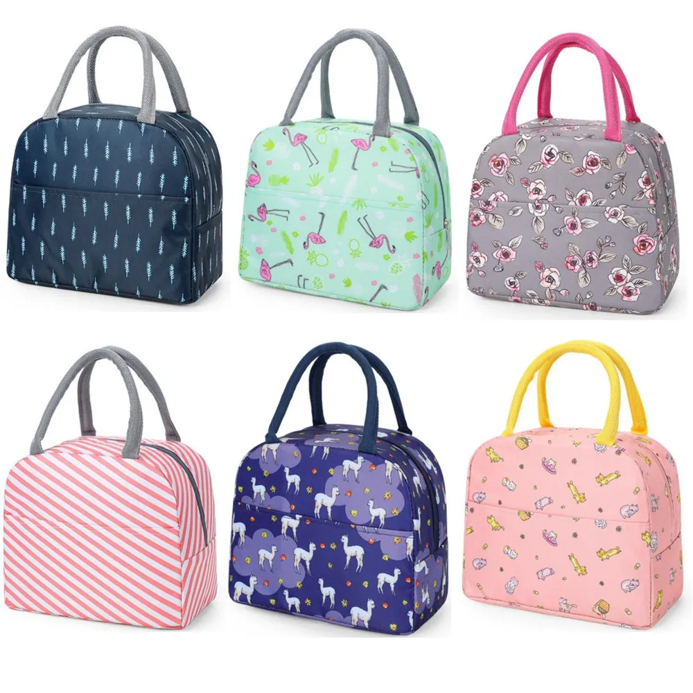 

Portable Lunch Bag Waterproof Insulated Canvas Cooler Bag Thermal Food Picnic Lunch Bags for Children School Lunch Bag lonchera