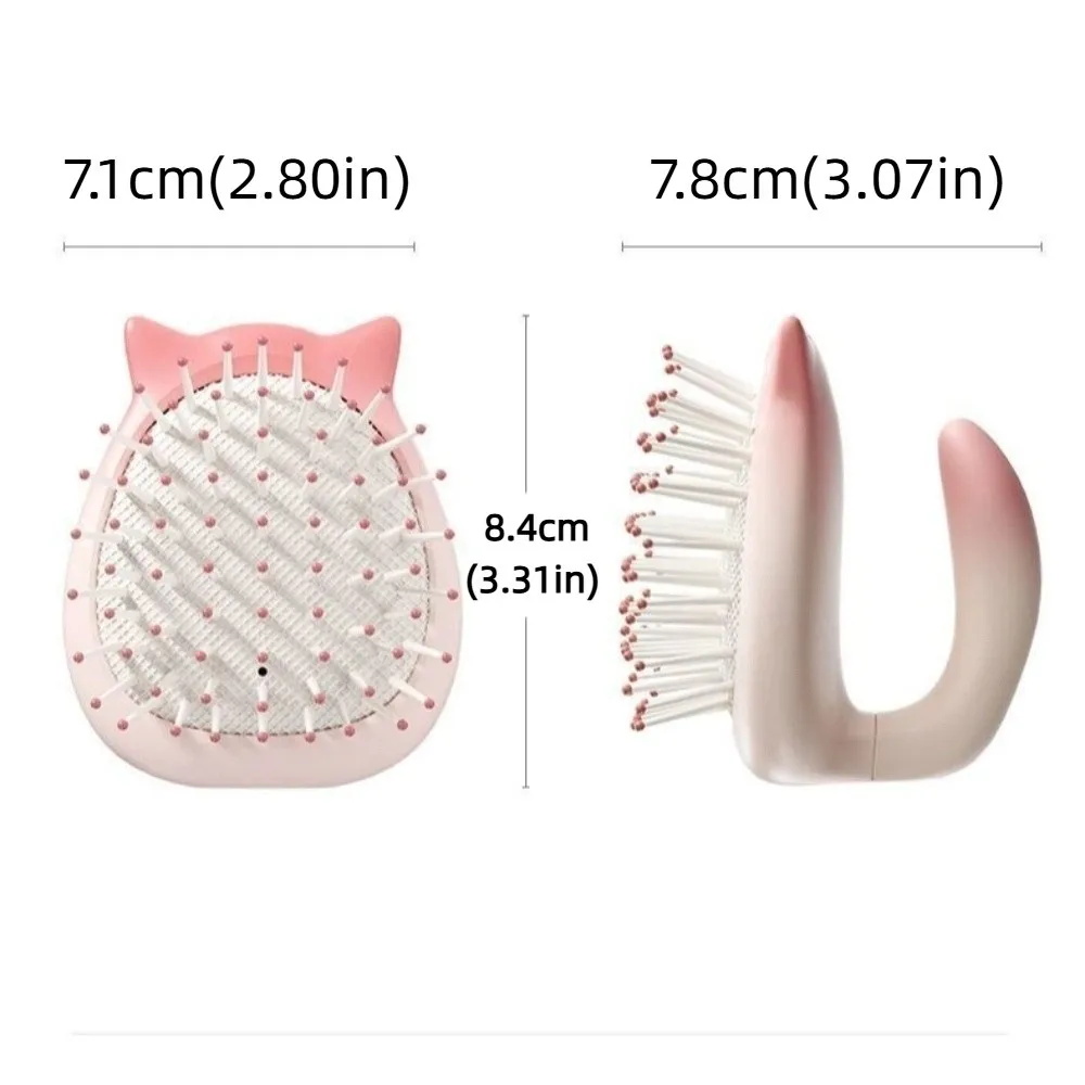 Cat Shaped Air Cushion Comb Hair Massage Anti-static Cartoon Hair Brush Lovely Hair Accessories Hairdressing Comb Student