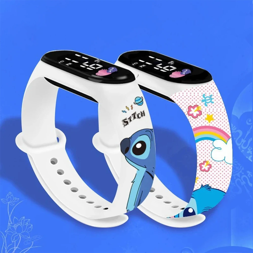 Cartoon digital watches for kids stamp duty LED touch waterproof electronic outdoors sports watch children's birthday gifts