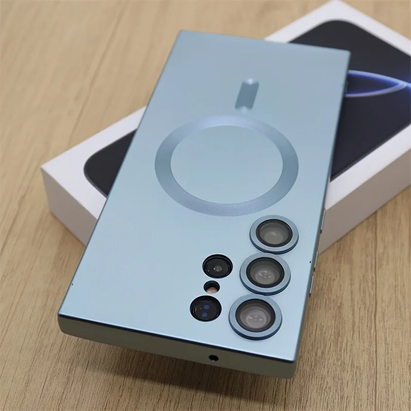 Premium Abrasive Phone Case with Magnetic Wireless Charging