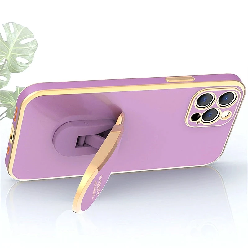 Bear Design Folding Stand Phone Case - Soft Cover Capa