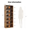 9938-39edb4.jpg JHK 6 Tier Wooden Shelf Bookcase 63 Inch Tall Floor Standing Open Bookshelf for Living Room and Home Office Personalized Storage