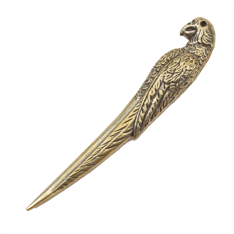 Tea Cutter 1Pc Vintage Copper Parrot Shape Tea Knife Handmade Teaware Tea Drinking Office Ceremony Accessories