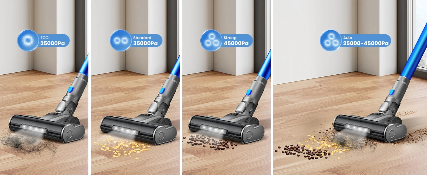 45 kPa Stick Vacuum with LED Display