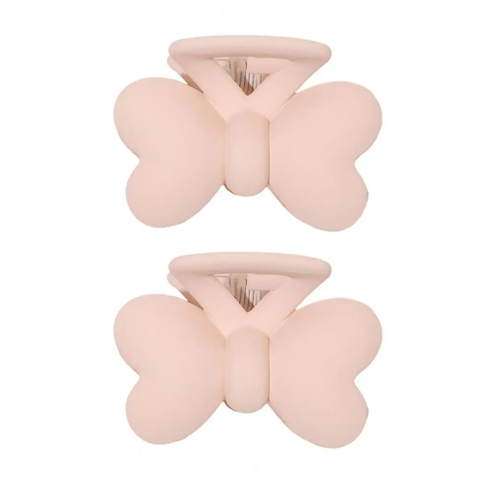 Strong Grip Hair Clip Stylish Bowknot Hair Claw Set with Anti-slip Design Strong Grip Frosted Textures for Women for All-day secure grip hair clip elastic spring women s hair clip with furry plush ball decor anti slip strong claw for hair organization