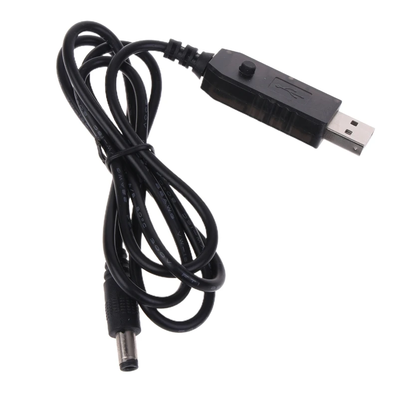 M6CA Adjustable Voltage PD Trigger Cable Universal QC3.0 USB To 5V-12V 5.5x2.1mm Power cord For Routers LED Strip