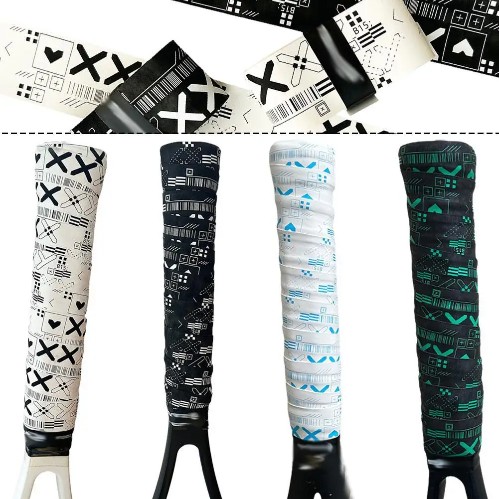 Badminton Tennis Racket Grip Rubber Individual Matte Print Dry Anti-slip Accessories Protective Strap Grip Wicks Sweat Gri I2L5 | tennis overgrip,tennis accessories,sticky overgrip,racket overgrip