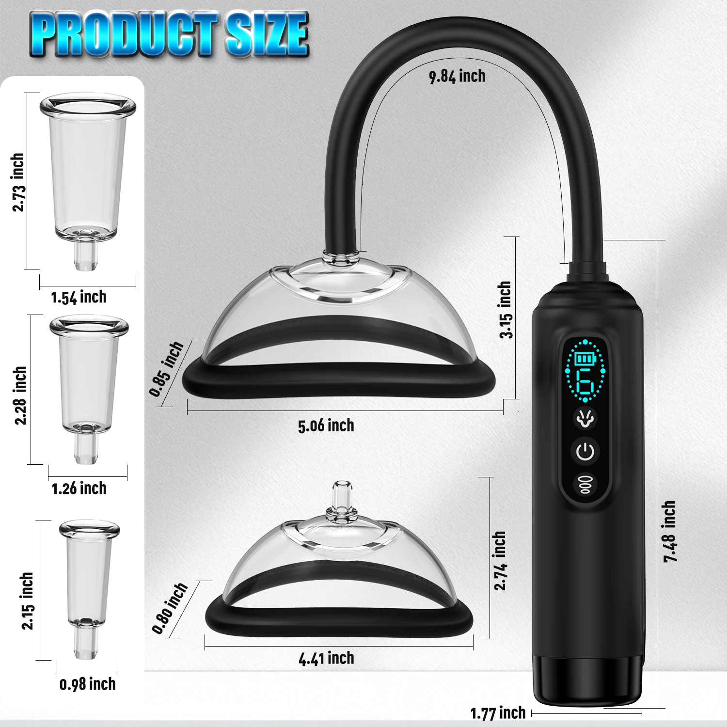 Pussy Pump Nipple Sucking Vibrator Toys BDSM Electric Vacuum Vagina Sex Pump with 7 Suction Female Sex Toy Clit Sucker for Women