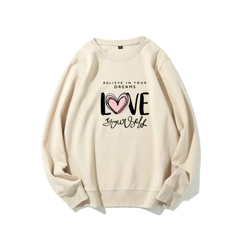 

Letter Love Funny Sweet Pregnant Woman Sweatshirt Spring Autumn Sweaters Maternity Women Customized Print Add Your Design Idea