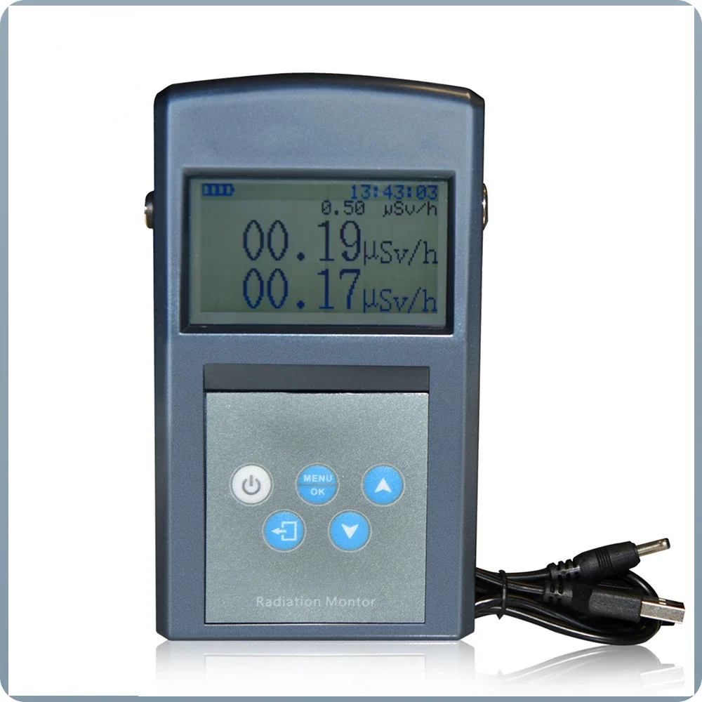 Digital Nuclear Radiation Detector Marble-Tile X-&gamma; Radiation Hard Beta Monitor Personal Dosimeter Geiger Counter Personal Alarm