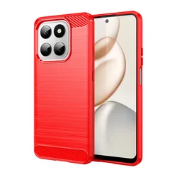 Durable Shockproof TPU Phone Case - Flexible Protective Cover for Honor X7d (Red)