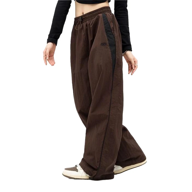 Women Casual Joggers Pants Korean 2023 Y2K Baggy Parachute Oversized Wide Leg Sweatpant Female Hip Hop Loose High Waist Trousers