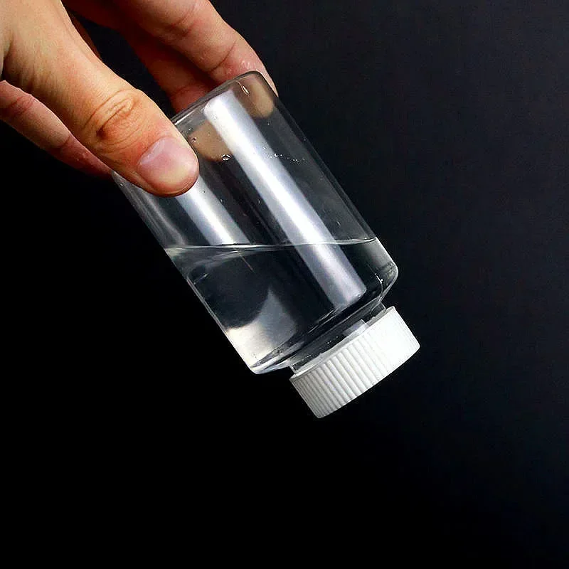 100Pcs Refillable Bottles Plastic Clear Seal Bottles Medicine Pill Vial Container Reagent Packing Bottle flacon vide plastique