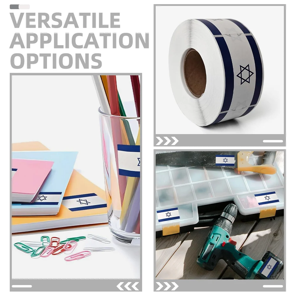 Israel Stickers Flag DIY Planner Taggies for Water Bottles Scrapbook Accessories Applied Adhesive Decals Aesthetic Laptop