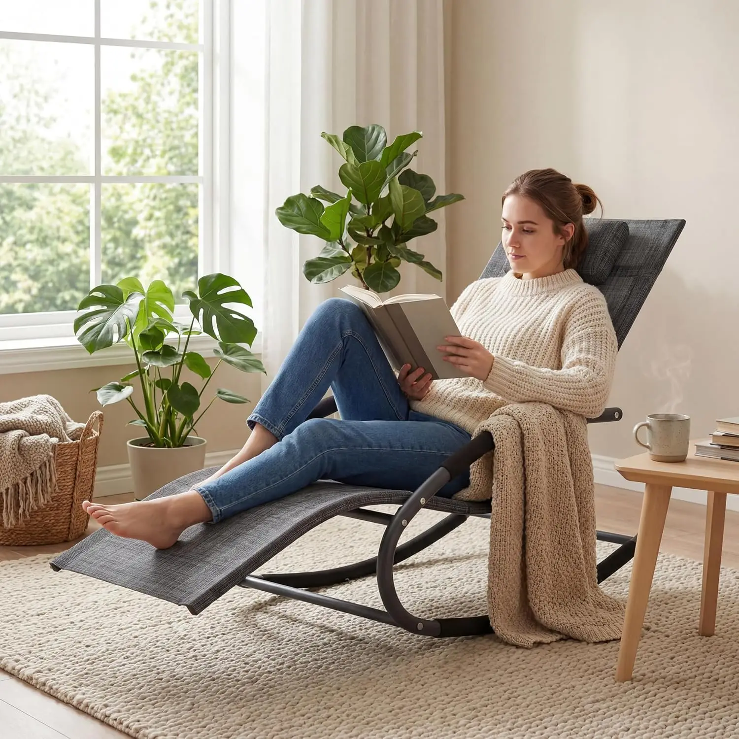 Outdoor Rocking Lounge Chair 2