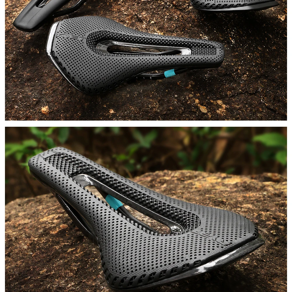 RYET 3D-gedruckter Carbon-Fahrradsattel 245 x 135/145 mm für MTB Gravel Rennrad Ergonomischer Rennsattel Hollow Tech Fahrradsitz – Detail 28