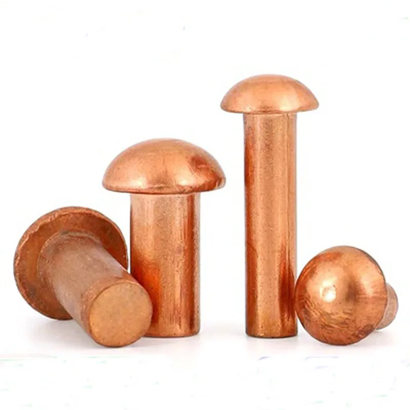 200/2pcs Button Head Cap Copper Rivets M2 M2.5 M3 M4 M5 M6 M8 Round ...