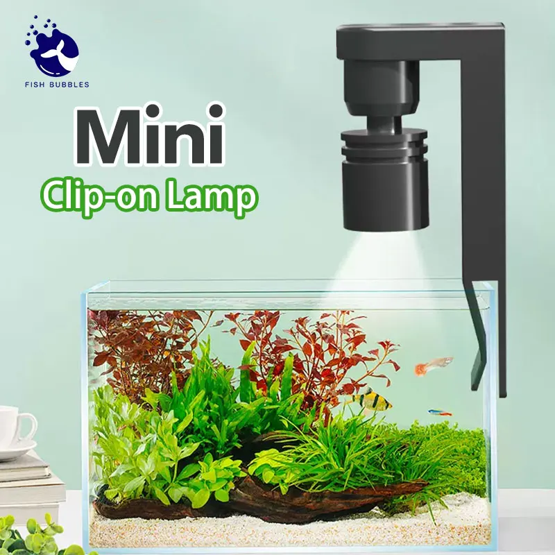 Aquarium light Mini Clip-on Lamp Spotlight for Fish Tank 2W