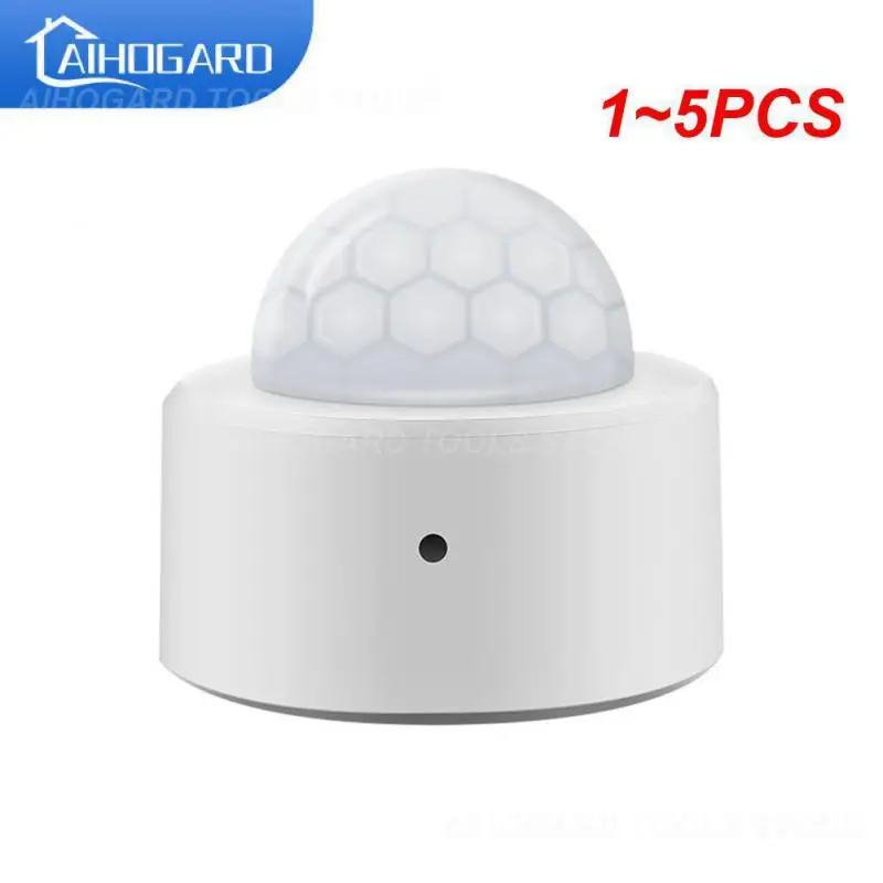 

1~5PCS Tuya 2 in 1 Zigbee Mini PIR Motion Movement Human Body Sensor Detector Security Alarm + Brightness Luminance Detection