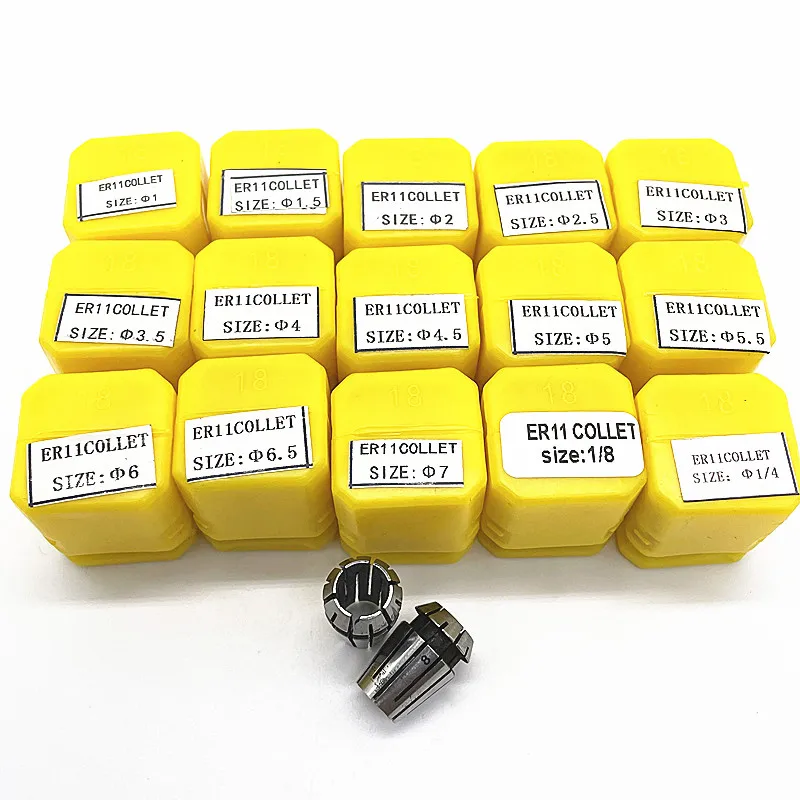 ER11 7PCS 8PCS 9PCS 10PCS 13PCS 15PCS 17PCS high precision chuck kit for CNC engraving machine and milling