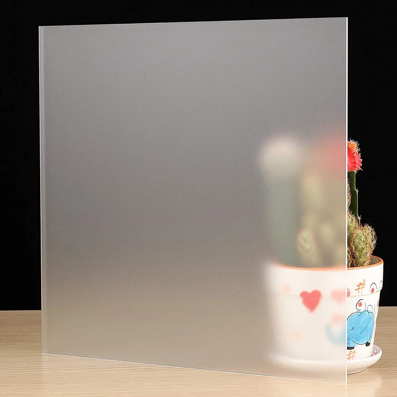 2.5mm Frosted Acrylic Sheet Transparent Plastic Plexiglass Board With Protective Paper For Crafts, Signs, DIY Display Projects
